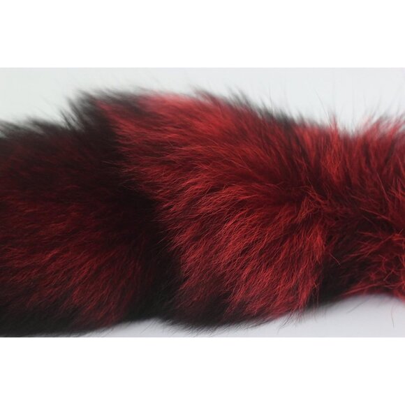⚡Huge and Fluffy Colored Fox Tail Fur Cosplay Toy Handbag Accessories Key Chain - Picture 7 of 7